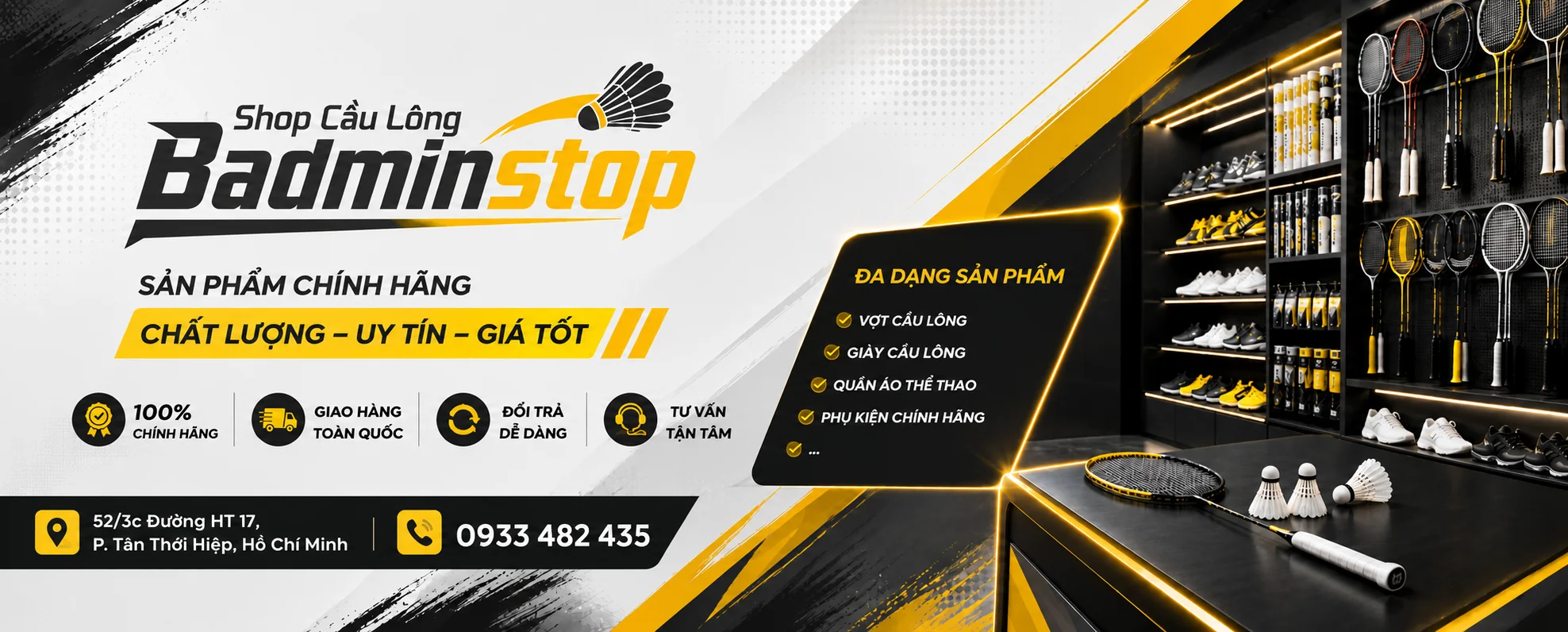 BADMIN STOP | SHOP CẦU LÔNG QUẬN 12